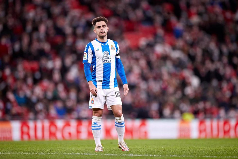 Archivo - Óscar Melendo, en un partido con el Espanyol de la pasada temporada
