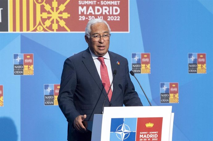 El primer ministro de Portugal, Antonio Costa, en la cumbre de la OTAN en Madrid