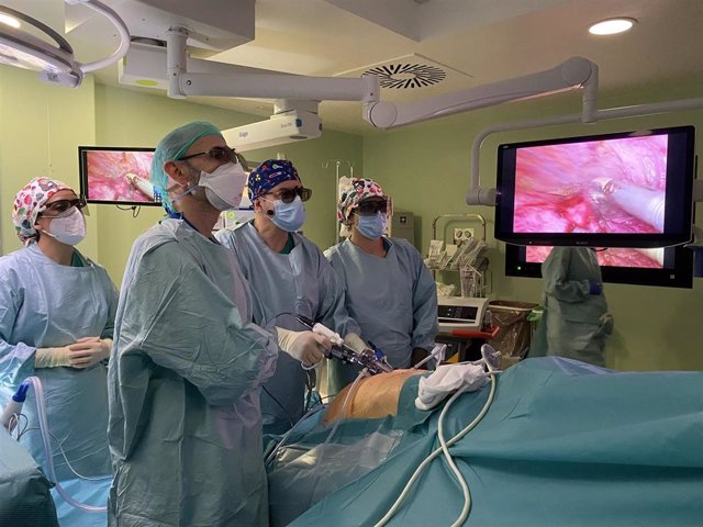 Profesionales de toda España participan en el Regional en un curso sobre cirugía laparoscópica hepatica avanzada