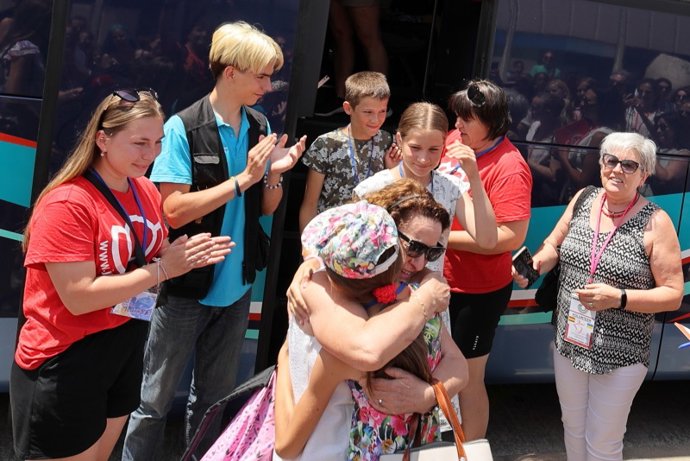 Menores ucranianos acogidos