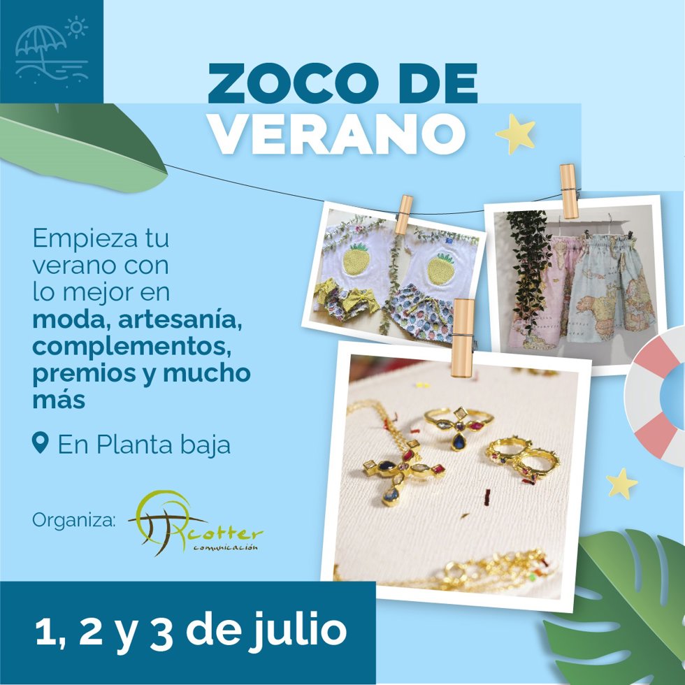 Sevilla.- Los Arcos acoge hasta el domingo un zoco de verano con moda y artesanía de Sevilla y provincia