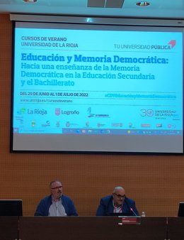 El director de Amnistía Internacional en España, Esteban Beltrán, ha participado en la clausura del Curso de Verano sobre Memoria Democrática de la Universidad de La Rioja