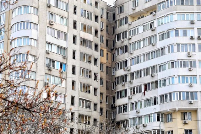 Archivo - Imagen de archivo de impactos en la ciudad de Odesa 