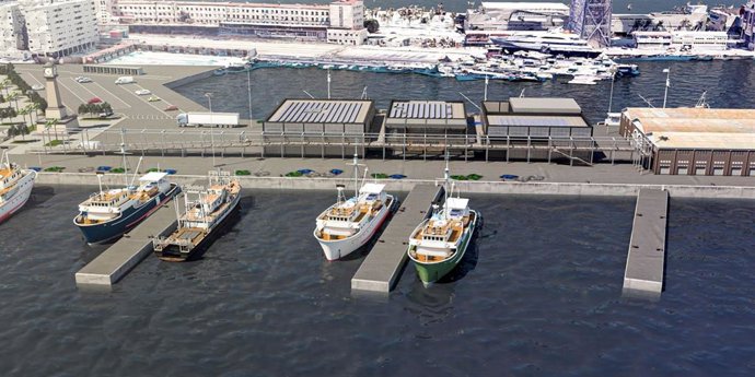 Imagen virtual de la futura lonja.