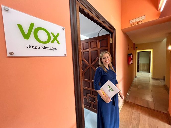 Archivo - La portavoz del grupo municipal de Vox, Cristina Peláez.