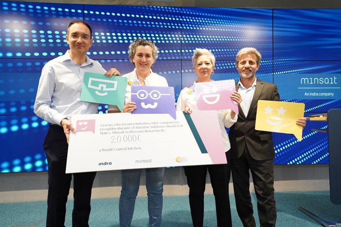 Minsait dona 20.000 euros a World Central Kitchen, la ONG del chef español José Andrés