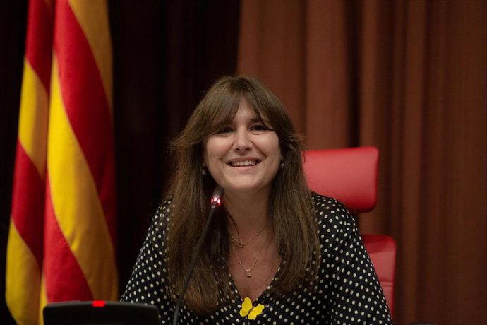 La presidenta del Parlament, Laura Borrs, en la sala de grupos del Parlament de Catalunya, a 29 de junio de 2022.