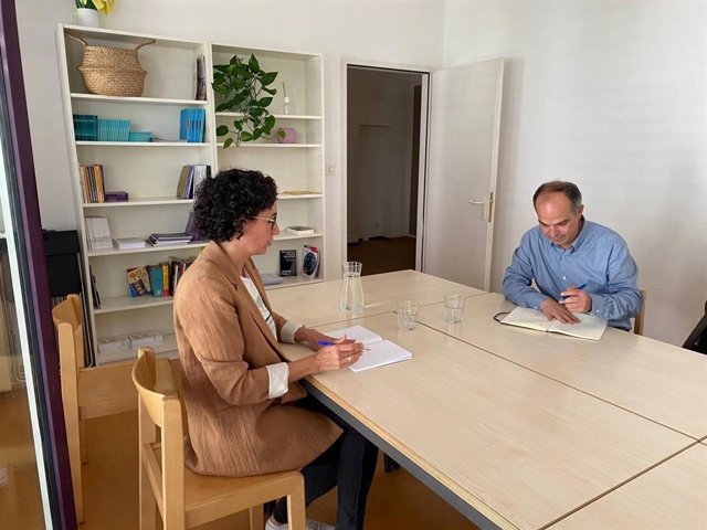 El secretari general de Junts, Jordi Turull, i la secretària general d'ERC, Marta Rovira, es reuneixen a Ginebra (Suïssa)