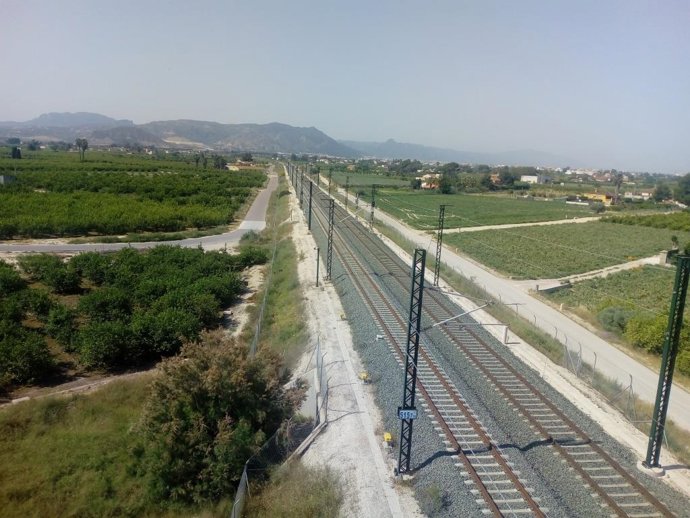 Trazado ferroviario de Beniel