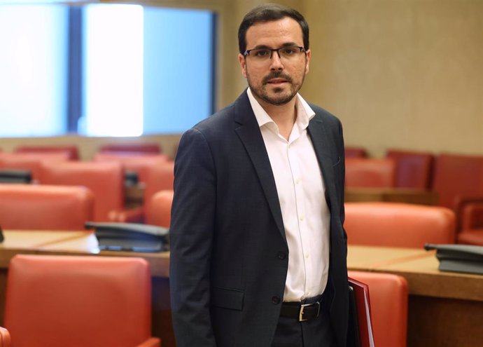 El ministro de Consumo, Alberto Garzón, durante una comparecencia en la Comisión de Sanidad y Consumo del Congreso de los Diputados, a 22 de junio de 2022, en Madrid (España).