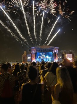 Una imagen del concierto de C.Tangana en el festival Río Babel 2022