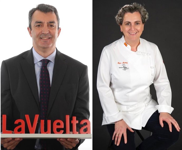 La chef Pepa Muñoz de World Central Kitchen y Javier Guillen, director de la Vuelta Ciclista a España, nombrados Socia de Honor y Embajador de Km Solidarity respectivamente