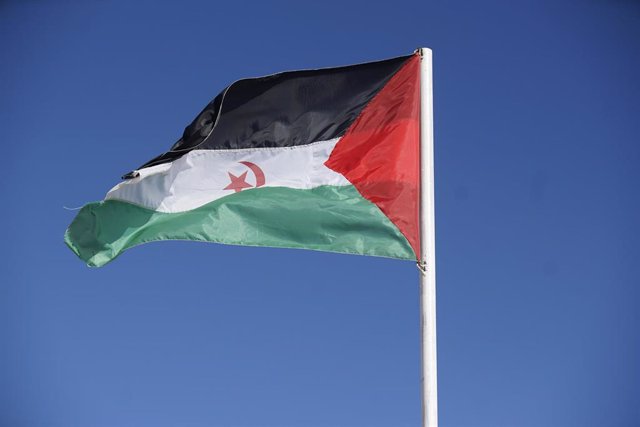 Archivo - Bandera de la República Árabe Saharaui Democrática