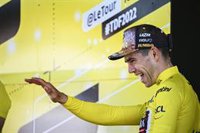 Wout van Aert: "Me siento cómodo de amarillo"
