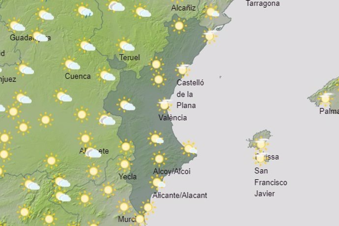 Predicción meteorológica 3 de julio