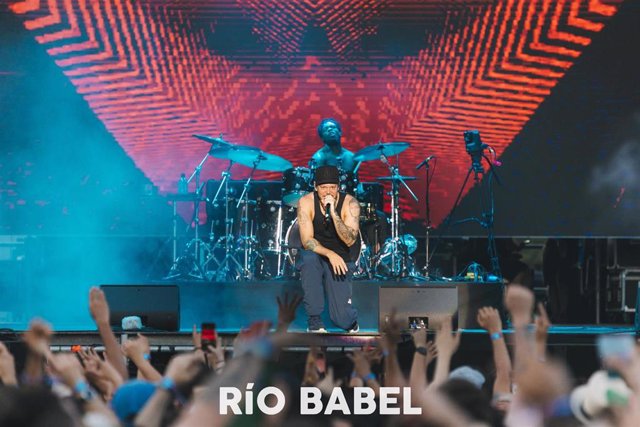 Residente en su concierto en Festival Río Babel.