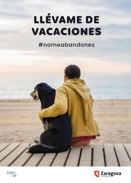 Cartel de la campaña de concienciación promovida por el Ayuntamiento de Zaragoza.