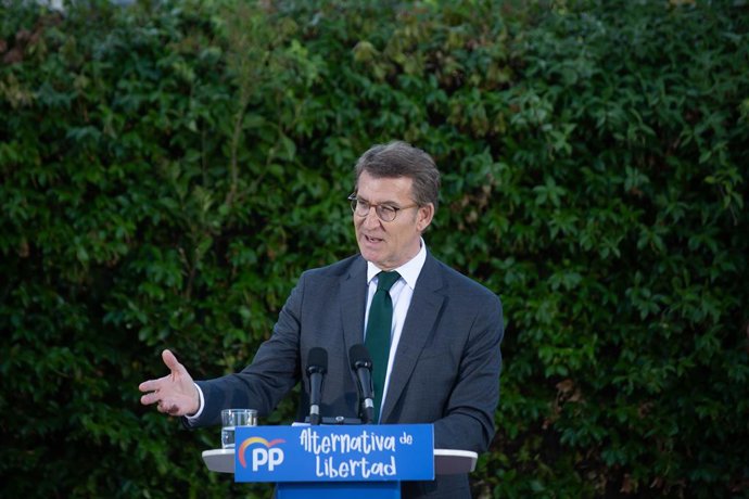 El president del PP, Alberto Núñez Feijóo