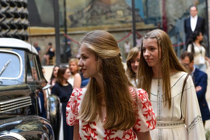 Visita de la Princesa Leonor i la Infanta a Teatre-Museu Dalí a Figueres durant la seva primera visita oficial a Girona