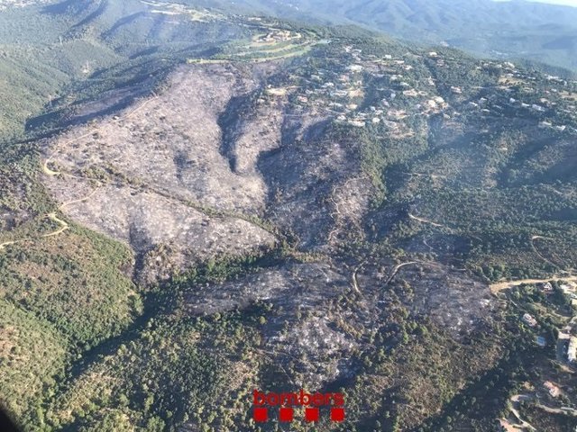 Imatge de l'incendi