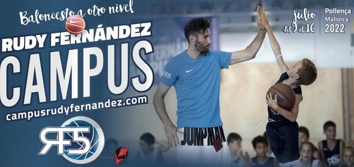 Rudy Fernández celebra su campus con 200 niños en Pollena, del 9 al 16 de julio.