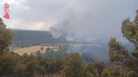 El incendio de Venta del Moro, estabilizado