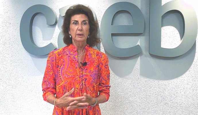 Archivo - La presidenta de CAEB, Carmen Planas