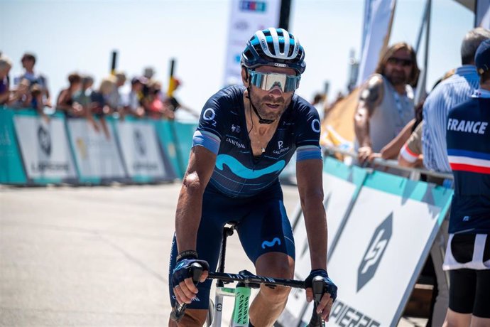 VALVERDE Alejandro from theMovistar Team during the Men's Mont Ventoux Challenge 2022, UCI Europe Tour event, Vaison-la-Romaine - Mont Ventoux (154 Km) on June 14, 2022 in Vaison-la-Romaine, France - Photo Florian Frison / DPPI