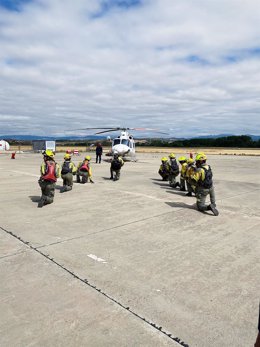 Base de medios aéreos contra incendios forestales de Agoncillo.