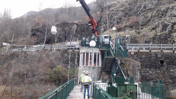 La presa de Tavascan (Lleida) tiene un nuevo sistema de sensores con control remoto para monitorizar y controlar el paso de agua