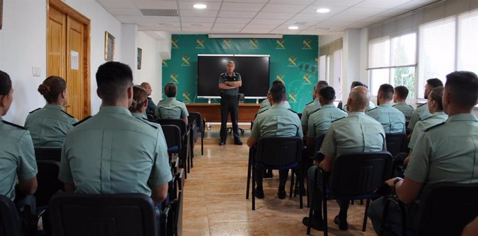 Algunos de los efectivos que se han incorporado a las unidades de la Benemérita en la Región de Murcia