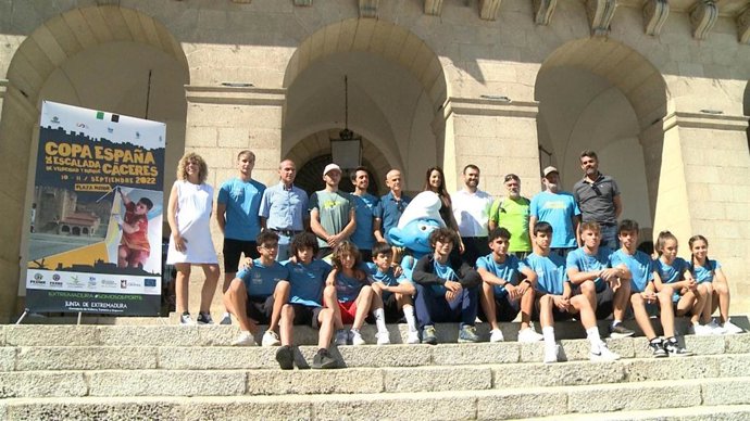 Presentación de la tercera prueba de la Copa de España de Escalada de Velocidad y Bloque en Cáceres.