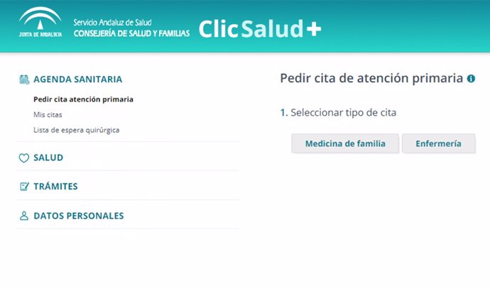 Archivo - La web 'ClicSalud'.