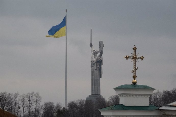 Archivo - Bandera de Ucrania en una imagen de archivo.