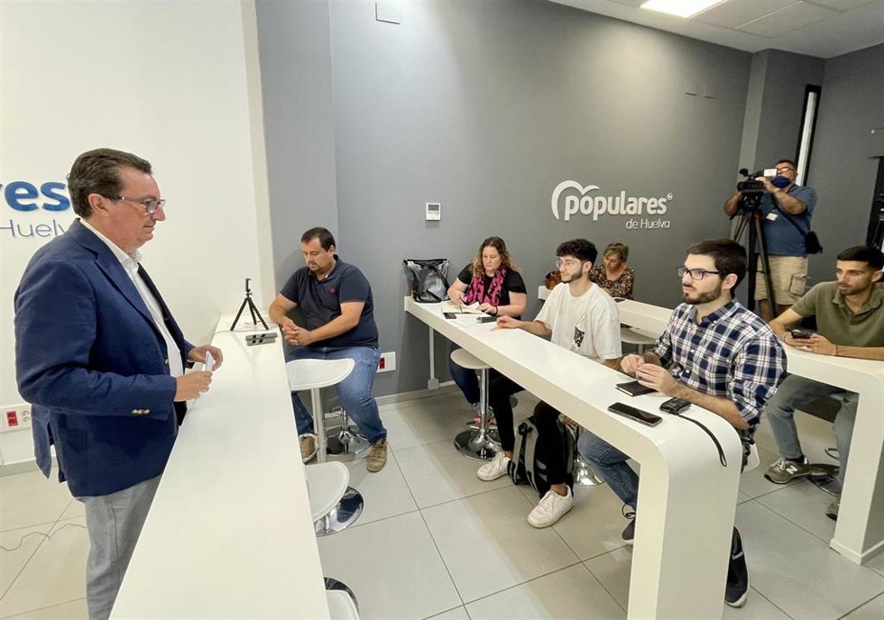 El presidente del PP de Huelva, Manuel Andrés González.
