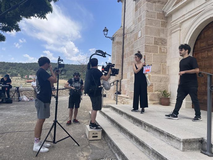 Rodaje del corto en Huerta del Rey (Burgos). Kika Kills.