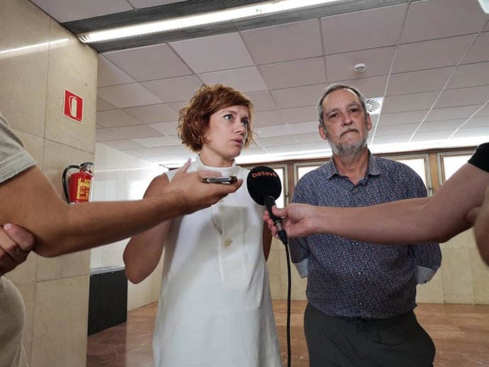 Els regidors d'ERC a Barcelona, Elisenda Alamany i Jordi Coronas