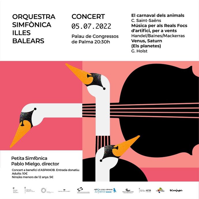 Cartel del concierto de la Pequeña Sinfónica.