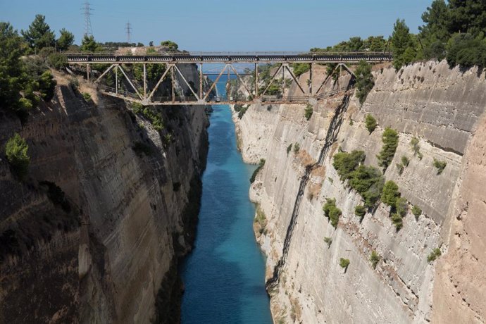 Canal de Corinto, en Grecia