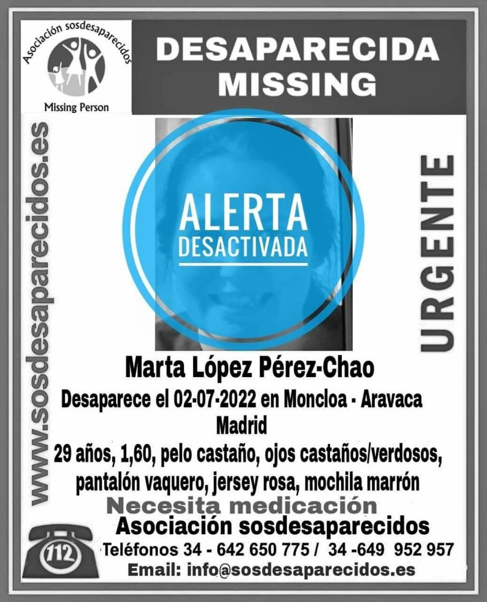 Hallan en buen estado a la joven con epilepsia desaparecida el sábado en Madrid