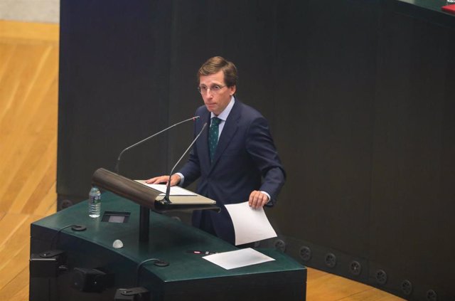 El alcalde de Madrid, José Luis Martínez-Almeida, interviene en el Debate sobre el Estado de la ciudad de Madrid 