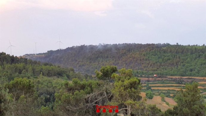 Incendi controlat de Rocallaura i Vallbona de les Monges