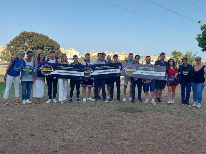 Imagen de los ganadores del 'Campeonato de Emprendimiento'.