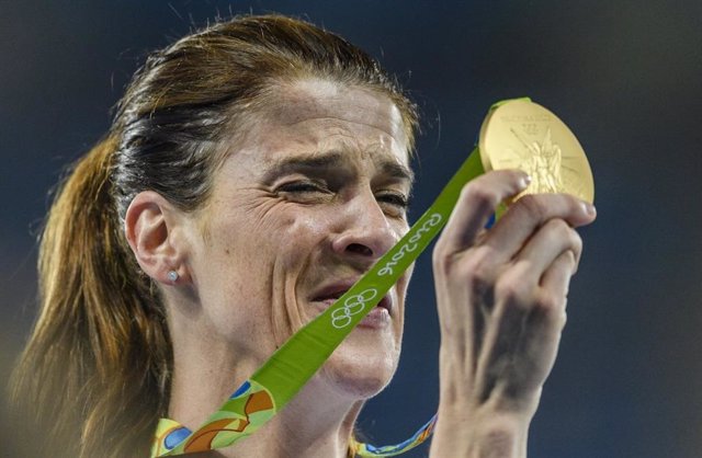 Archivo - Ruth Beitia, campeona olímpica de salto de altura en Río 2016