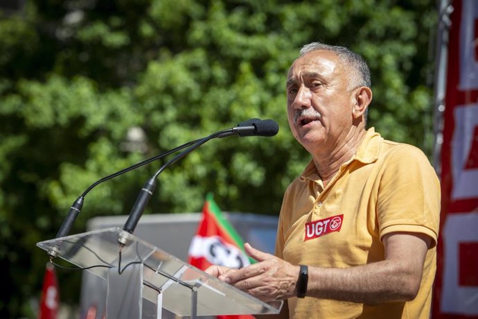 El secretario general de UGT, Pepe Álvarez