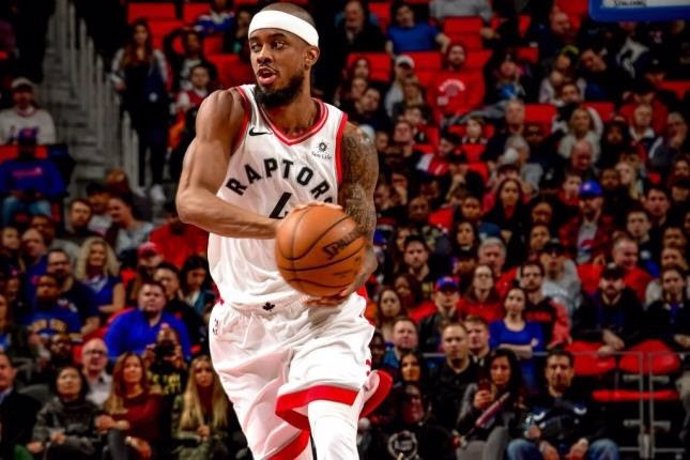 El jugador de baloncesto estadounidense nacionalizado español Lorenzo Brown en un partido en su etapa en los Toronto Raptors de la NBA