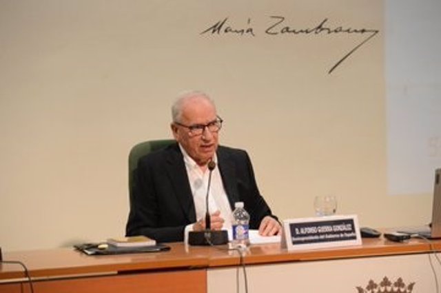 El exvicepresidente del Gobierno Alfonso Guerra.