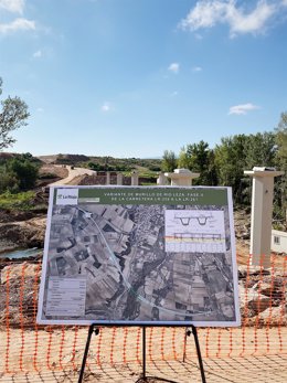 Obras de la segunda fase de la variante de Murillo de Río Leza