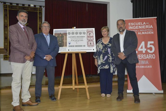 Uclm. Np Lotería Nacional Dedica El Décimo Del 16 De Julio A Los 245 Años De La Escuela De Ingeniería Minera E Industrial De Almadén