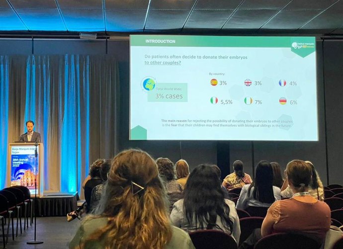 Dr. Borja Marqus en el 38 congreso de la European Society of Human Reproduction.